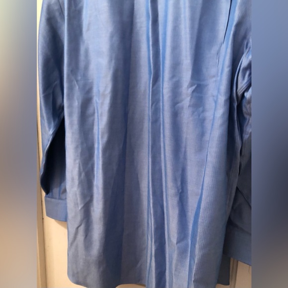 Kirkland Traditional Fit No Iron Blue Long Sleeve Shirt Mens sz 19-36/37 - Picture 9 of 9